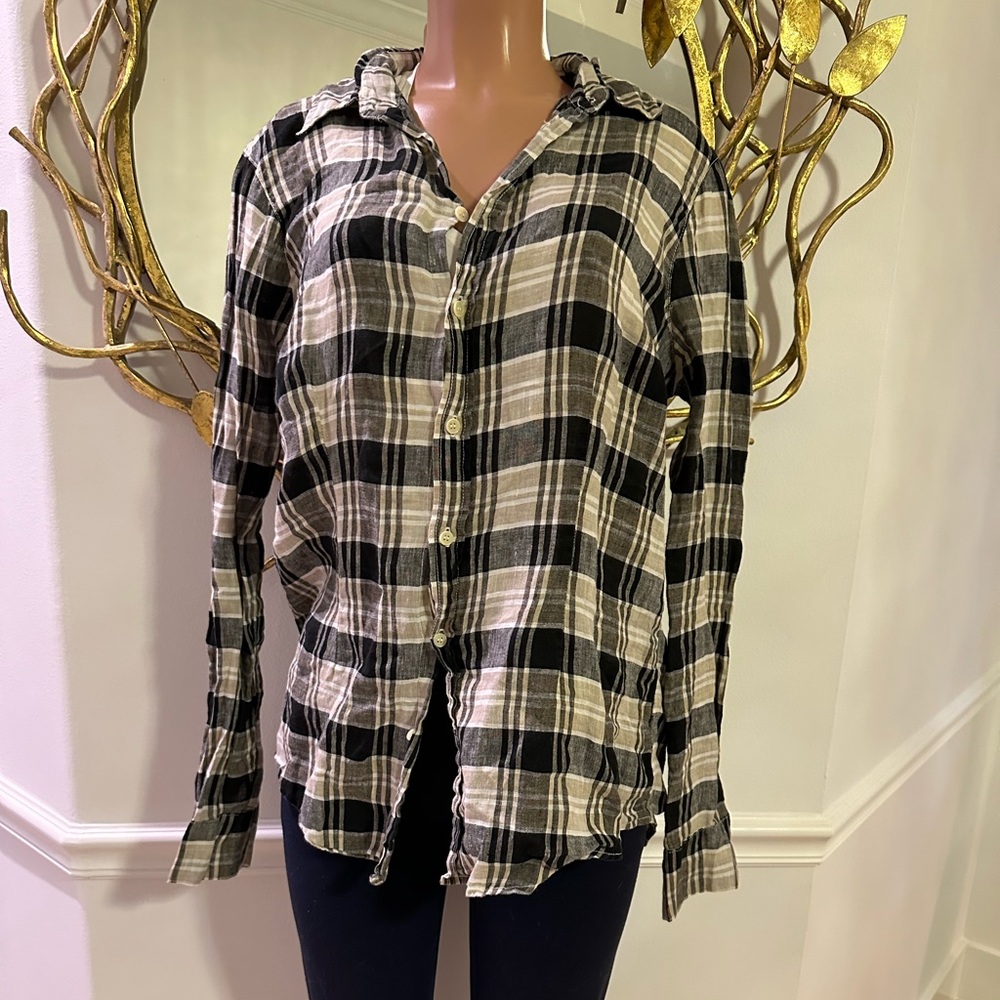 CP SHADES button down plaid shirt